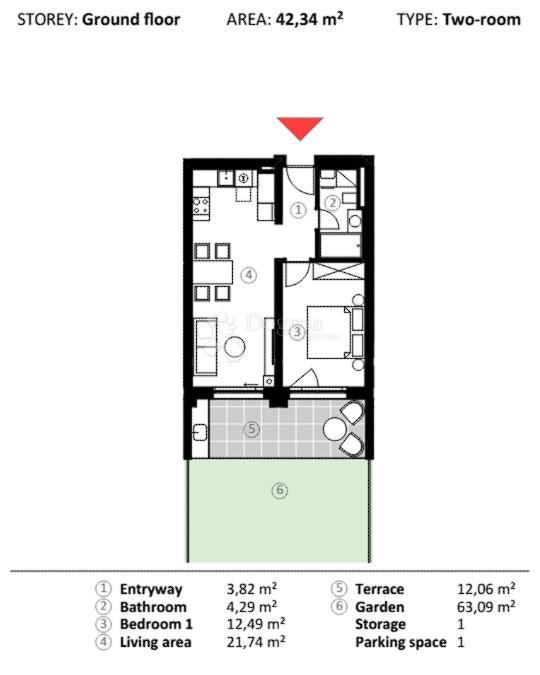 Allogio Umag, 66,90m2