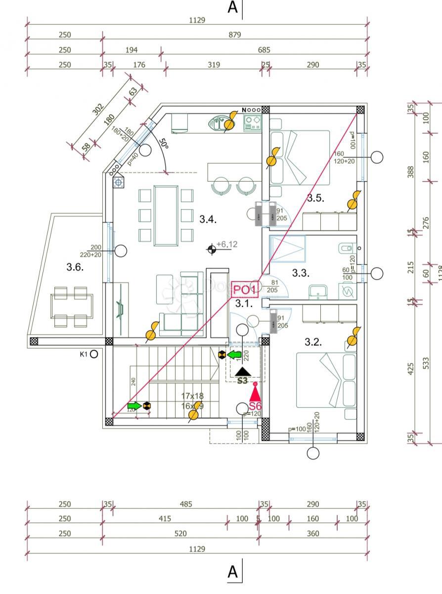 Allogio Valdebek, Pula, 54,99m2