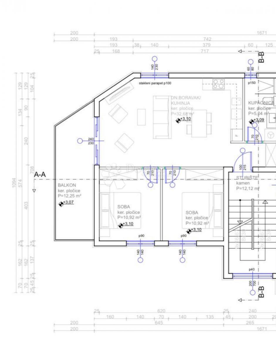 Allogio Čilipi, Konavle, 72,65m2
