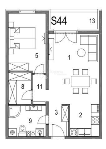 Allogio Klinča Sela, 57,25m2