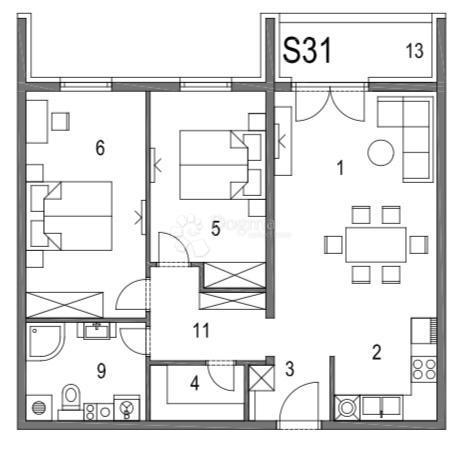 Allogio Klinča Sela, 74,03m2