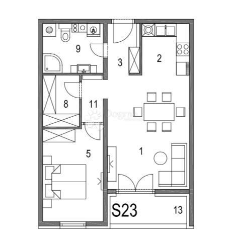 Allogio Klinča Sela, 57,25m2