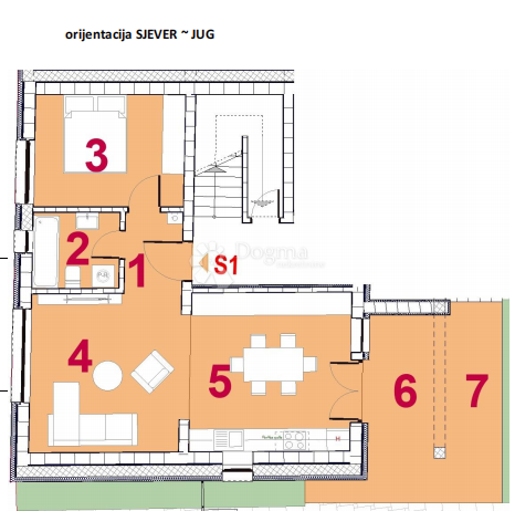 Allogio Virje, 65,23m2