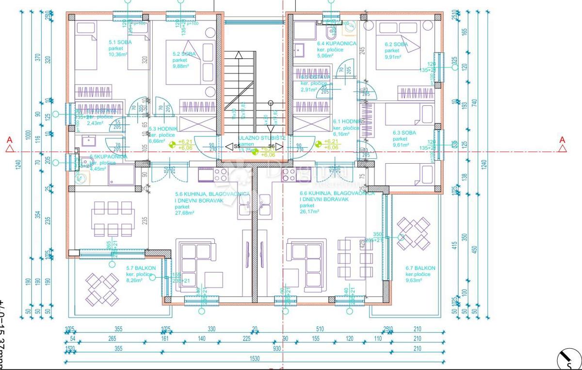 Allogio Sveti Petar na Moru, Sveti Filip I Jakov, 87m2
