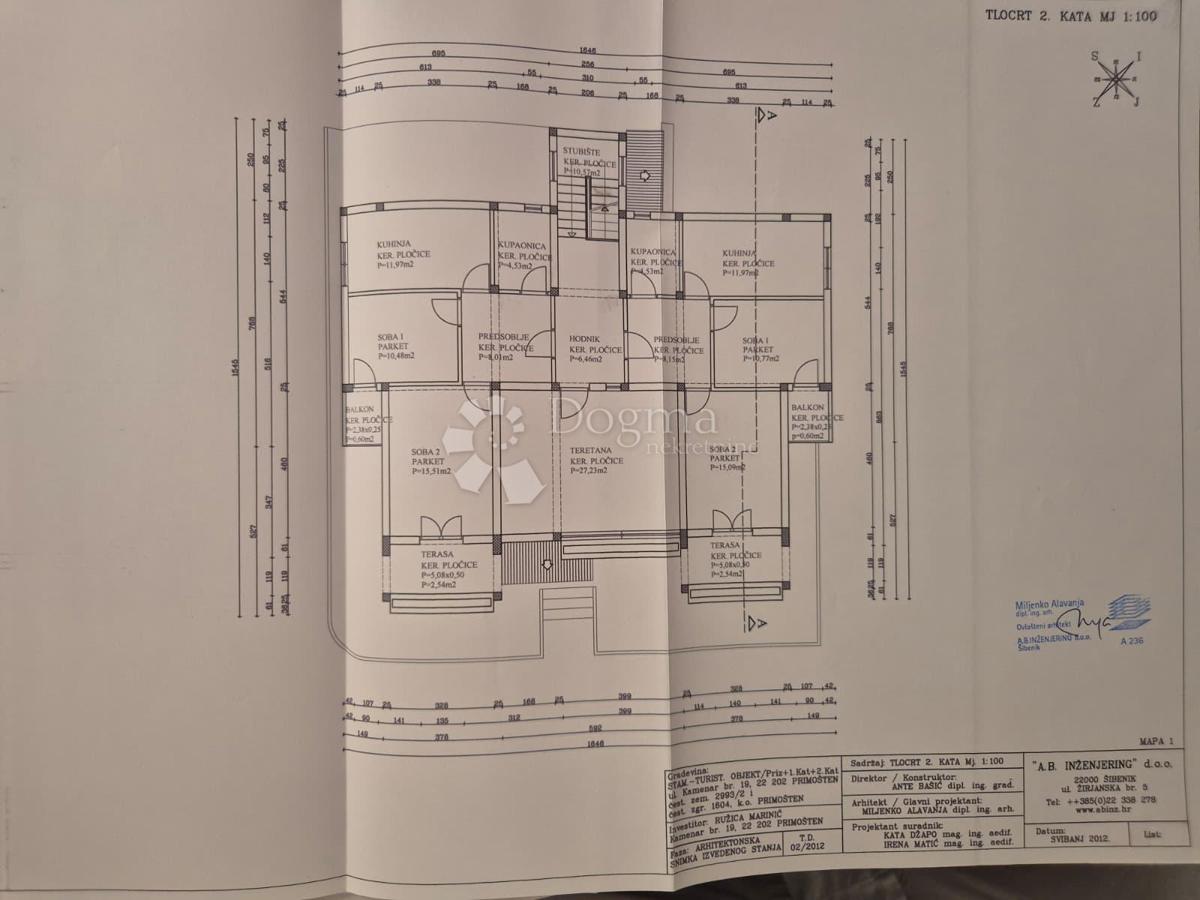 IN VENDITA – VILLA CON VISTA IMPAREGGIABILE SUL MARE, LE ISOLE E PRIMOŠTEN