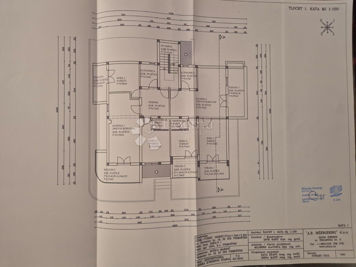 IN VENDITA – VILLA CON VISTA IMPAREGGIABILE SUL MARE, LE ISOLE E PRIMOŠTEN