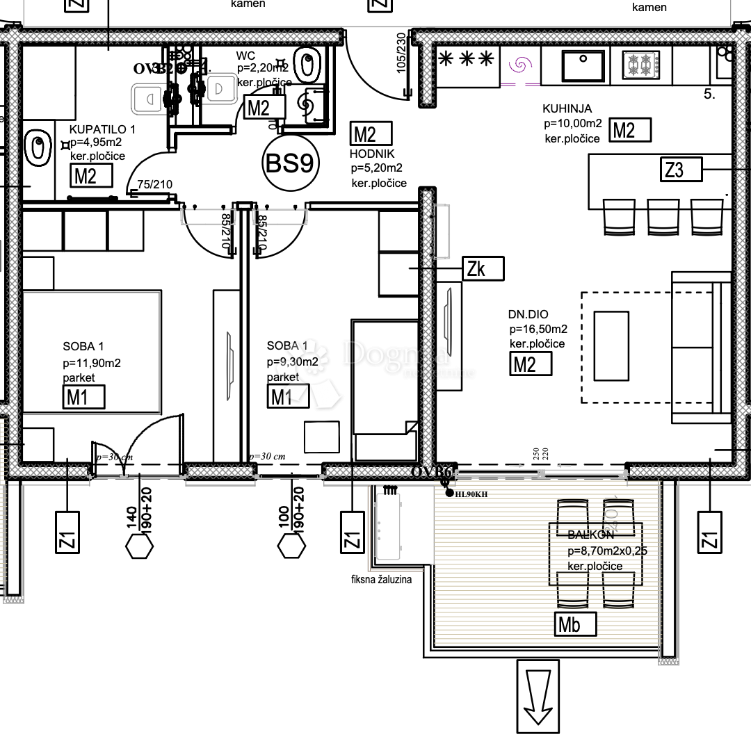 Allogio Dugopolje, 25m2