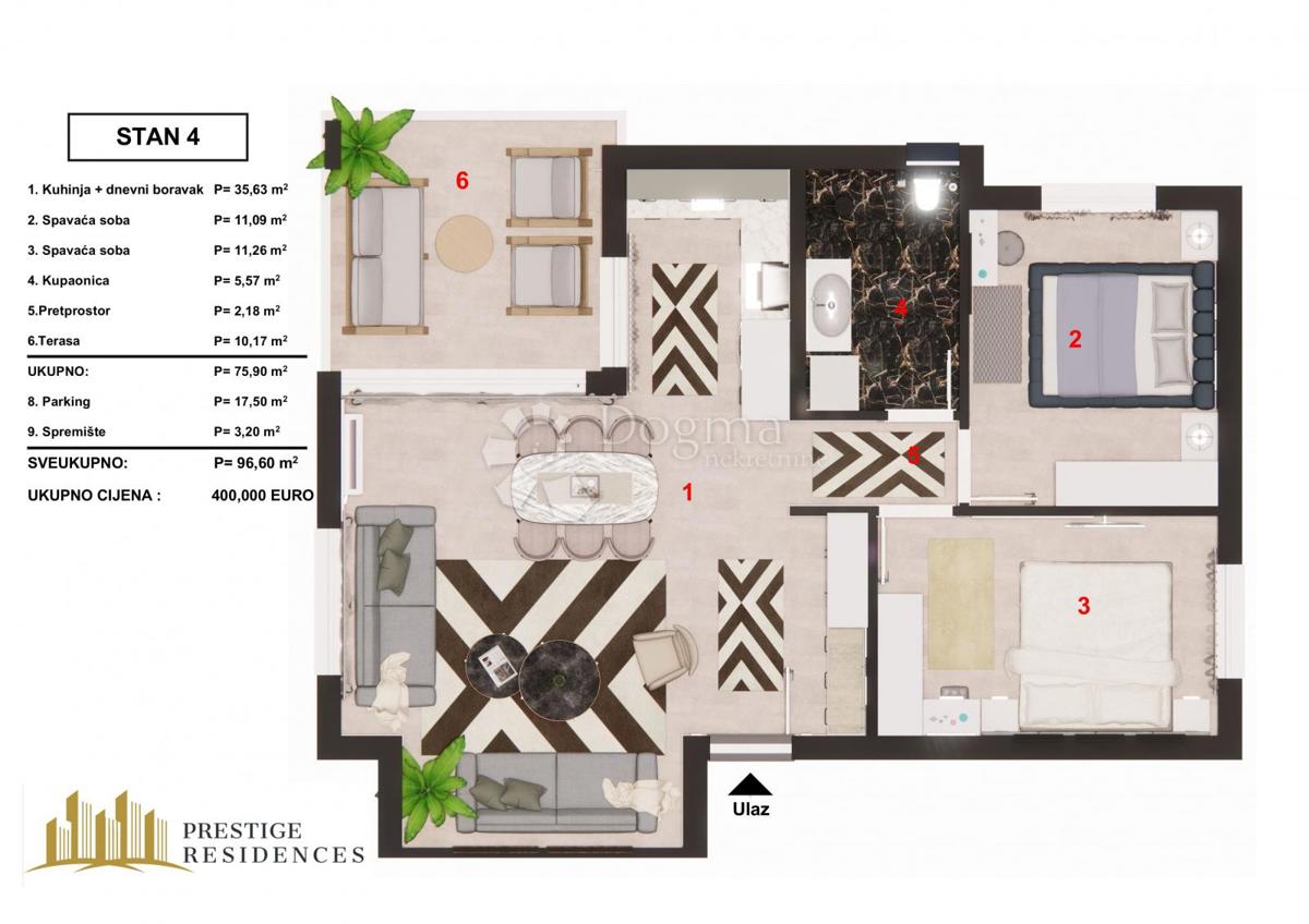 Allogio Brodarica, Šibenik - Okolica, 70,97m2