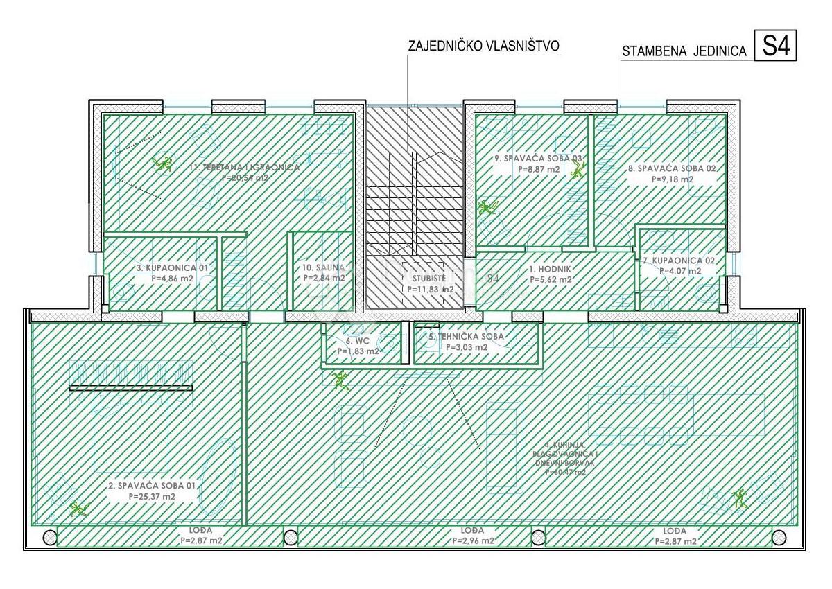 Allogio Diklo, Zadar, 134,10m2