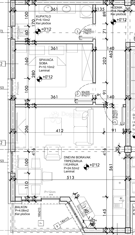 Allogio Drvenik, Gradac, 42,18m2