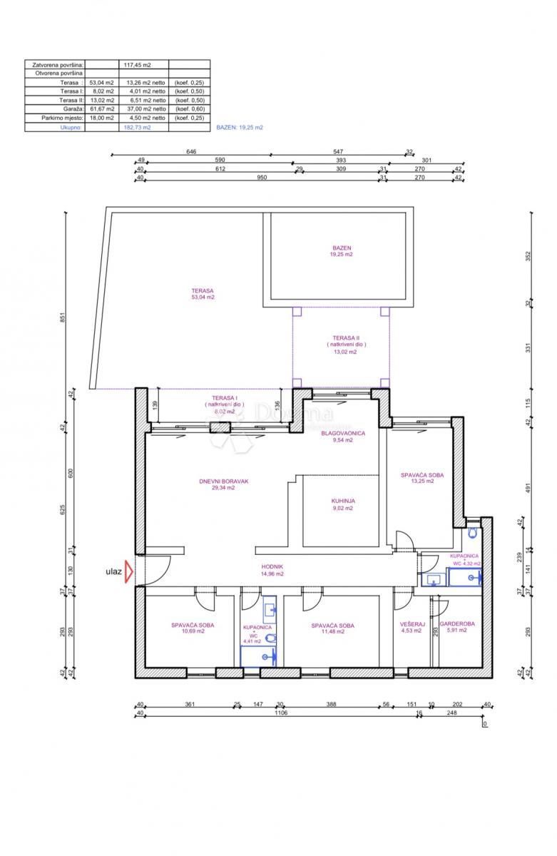 Casa Ražanj, Rogoznica, 246,67m2
