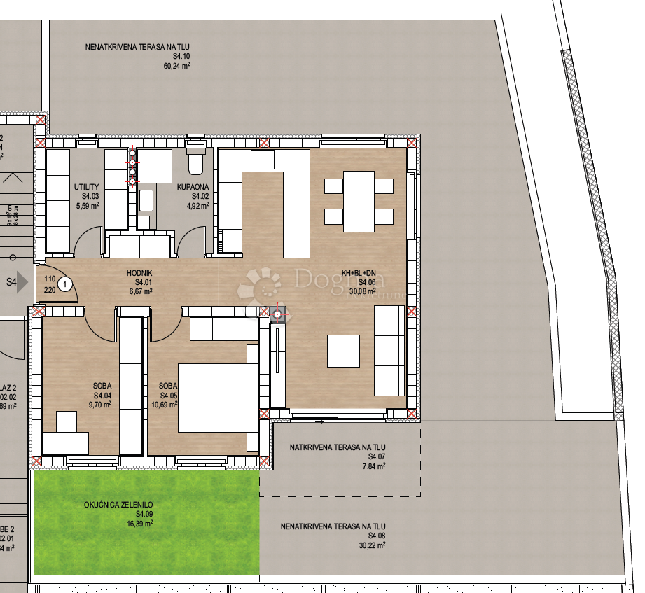 Allogio Kosi, Viškovo, 65,70m2