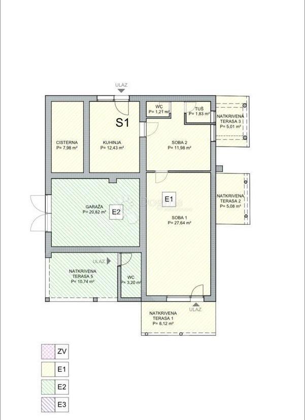 Allogio Borik, Zadar, 102,66m2