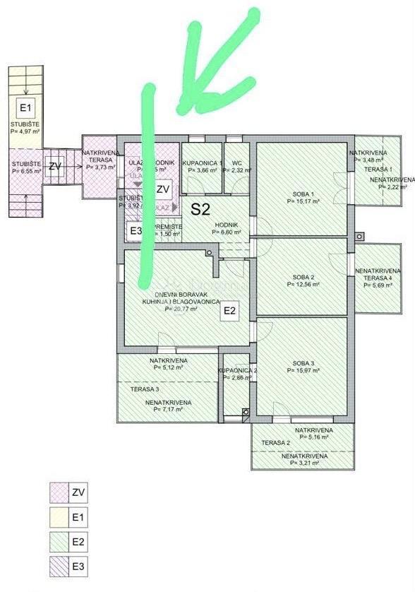 Allogio Borik, Zadar, 102,66m2