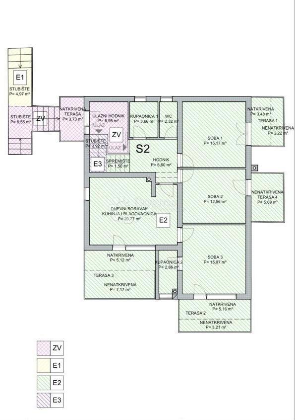 Allogio Borik, Zadar, 102,66m2