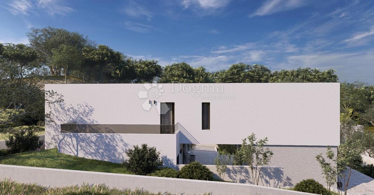 Terreno edificabile a 1,5 km dal mare con progetto approvato per una villa moderna 