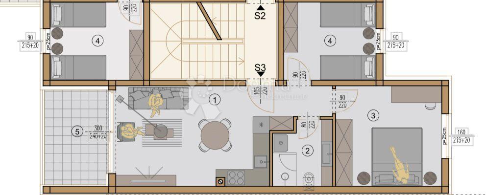 Allogio Valdebek, Pula, 54,35m2