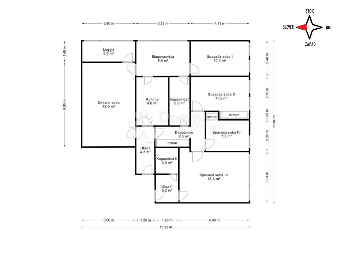Allogio Vrbik, Trnje, 106,88m2