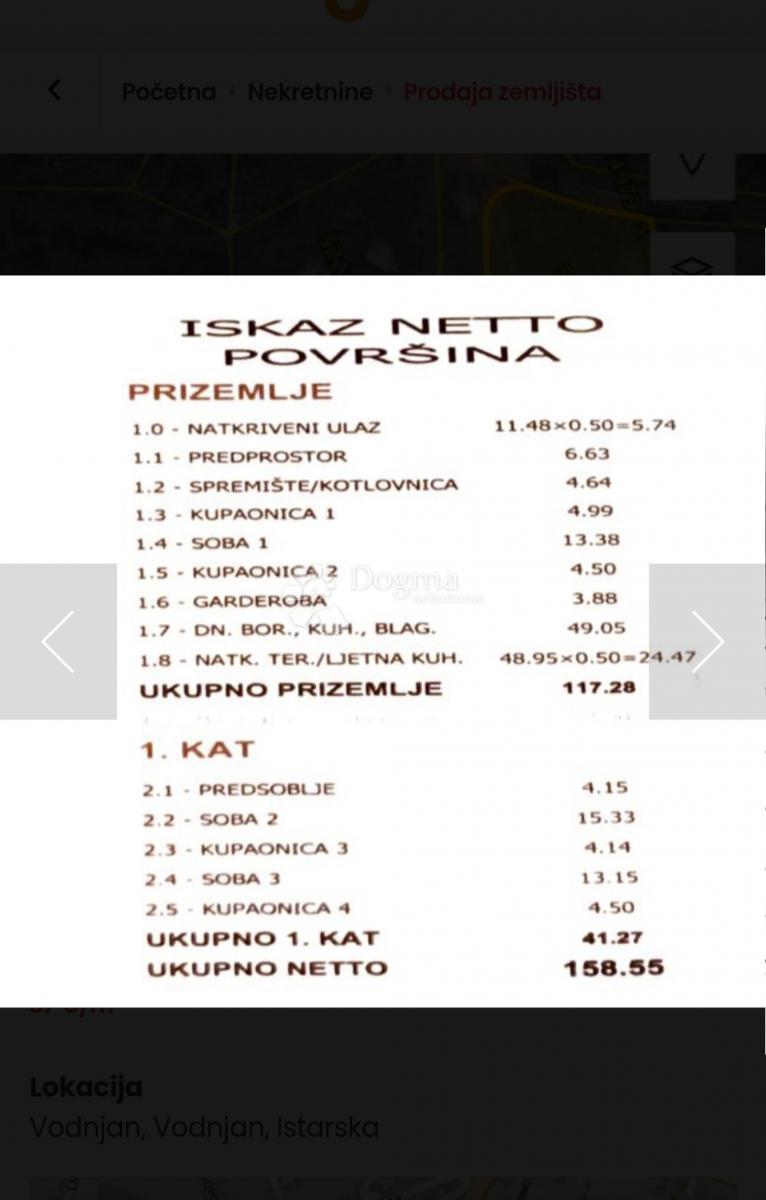 Terreno edificabile Vodnjan, 916m2