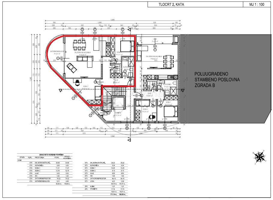 Allogio Tar, Tar-Vabriga, 64,57m2
