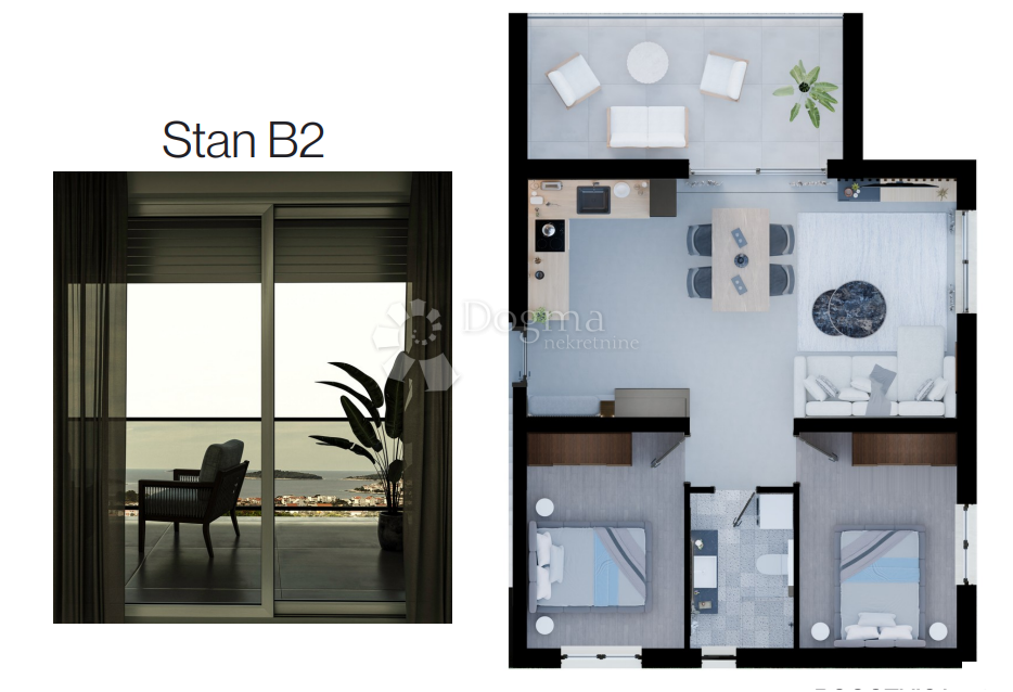 ROGOZNICA - APPARTAMENTO AL PIANO TERRA DI UN NUOVO EDIFICIO