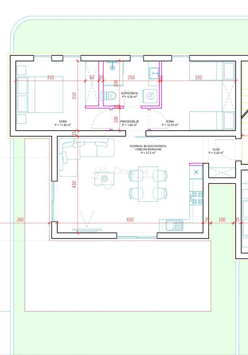 Allogio Plovanija, Zadar, 85,71m2
