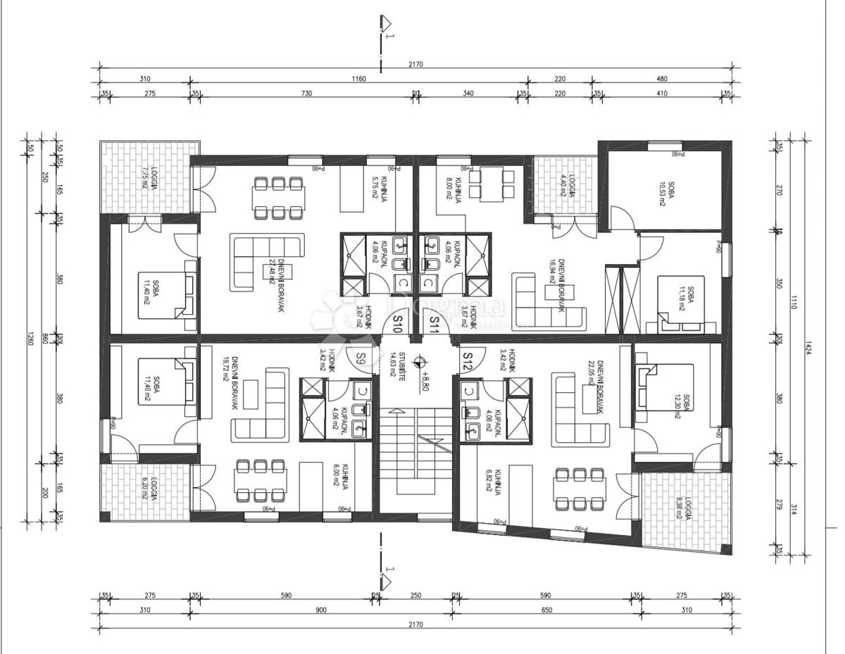 Allogio Vela Luka, 43,96m2