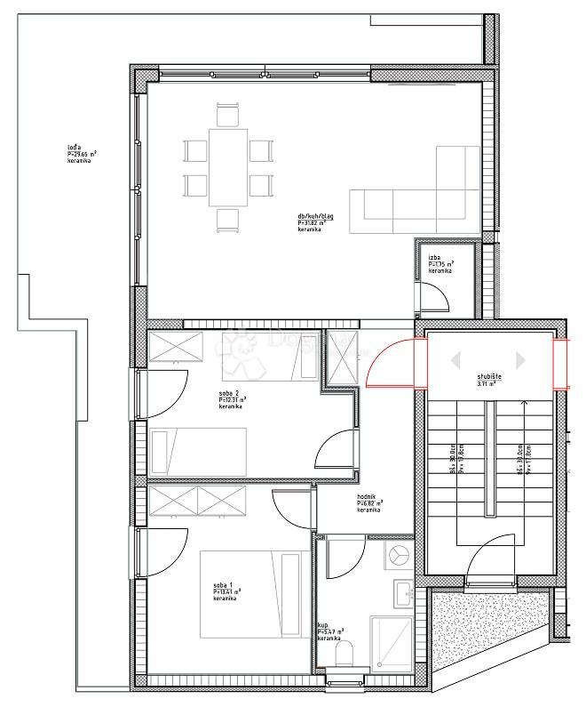 Allogio Vinjerac, Posedarje, 95,97m2