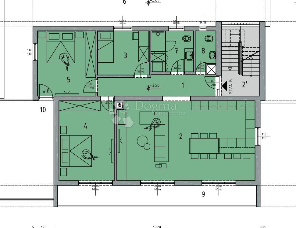 Allogio Kostrena, 110m2