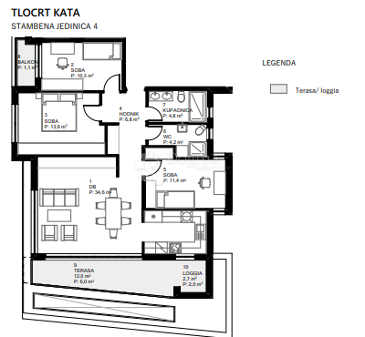 Allogio Centar, Varaždin, 86,30m2
