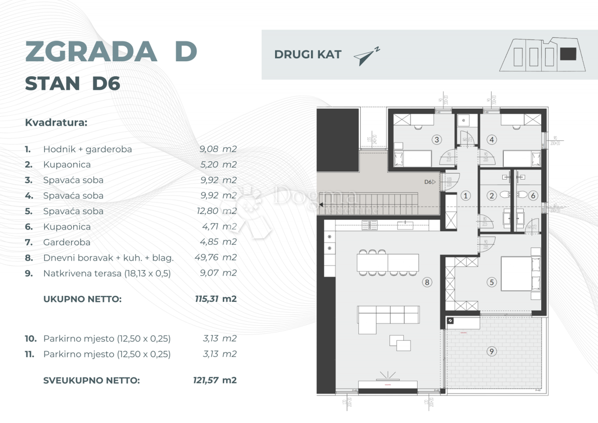 Allogio Fažana, 55,08m2