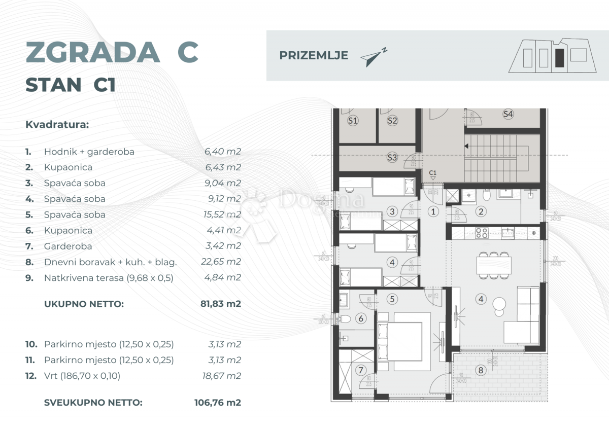 Allogio Fažana, 55,08m2