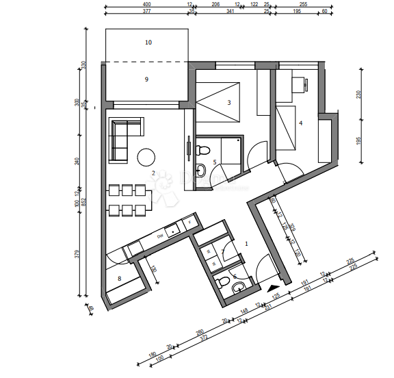 Allogio Sloboština, Novi Zagreb - Istok, 80,72m2