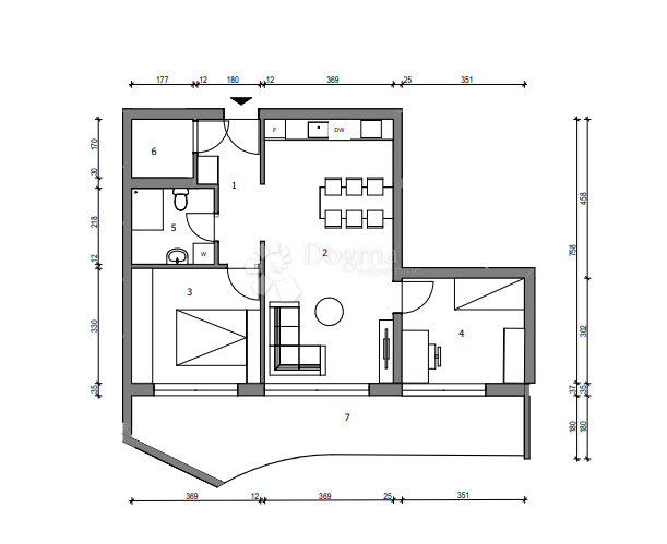 Allogio Sloboština, Novi Zagreb - Istok, 80,72m2