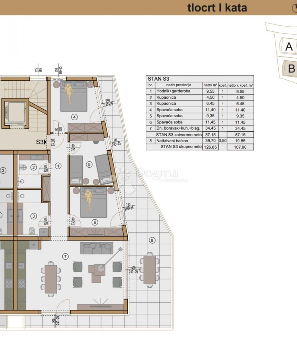 Allogio Pješčana Uvala, Medulin, 150,07m2