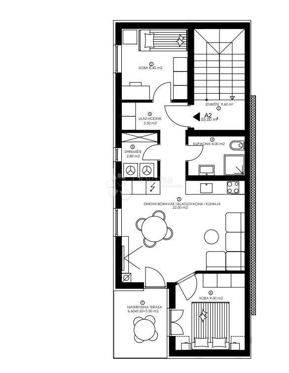 Allogio Valmade, Pula, 41,80m2