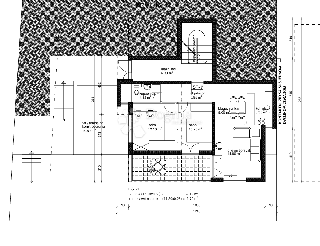 Allogio Makarska, 69,19m2