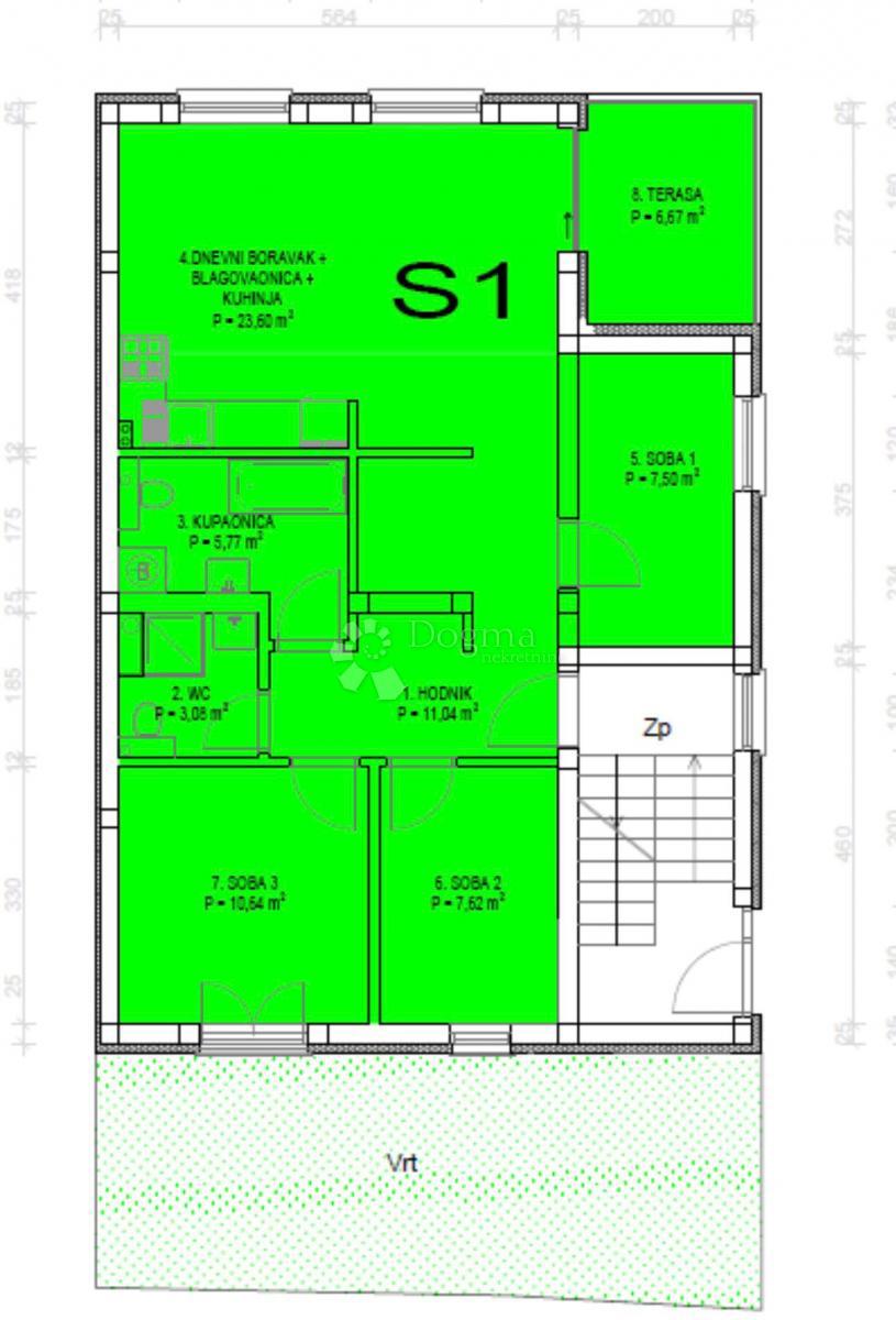 Allogio Donje Vrapče, Stenjevec, 69m2