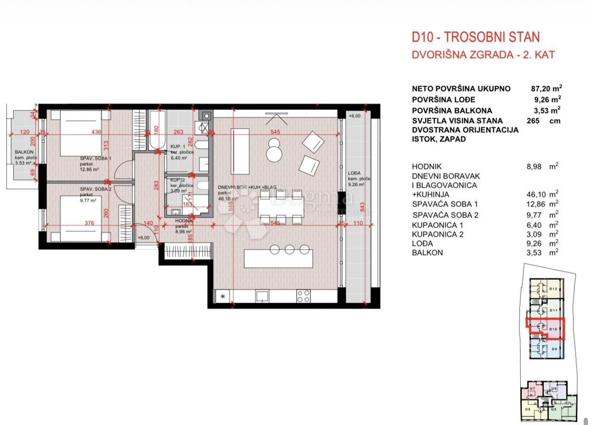 Allogio Laščina, Maksimir, 102,86m2