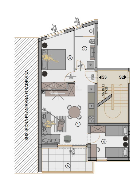 Allogio Centar, Pula, 77,88m2