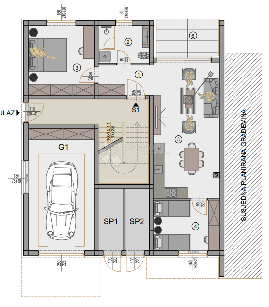 Allogio Centar, Pula, 77,88m2