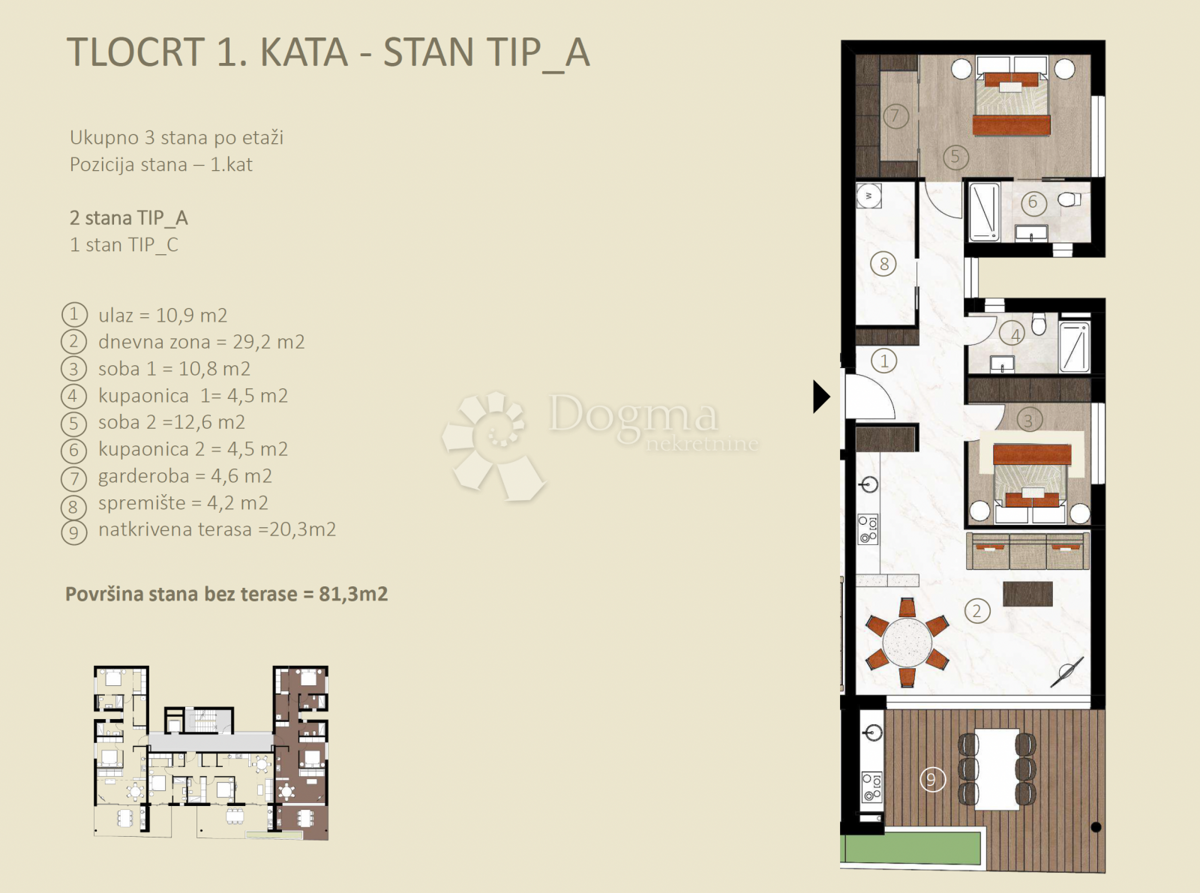 Allogio Novigrad, 134,99m2
