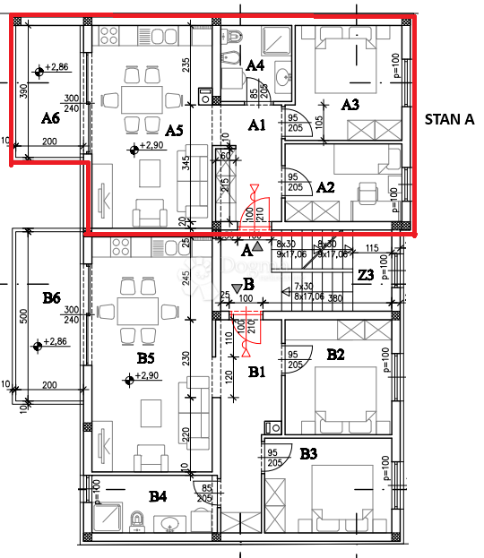 Allogio Kaštanjer, Pula, 55m2