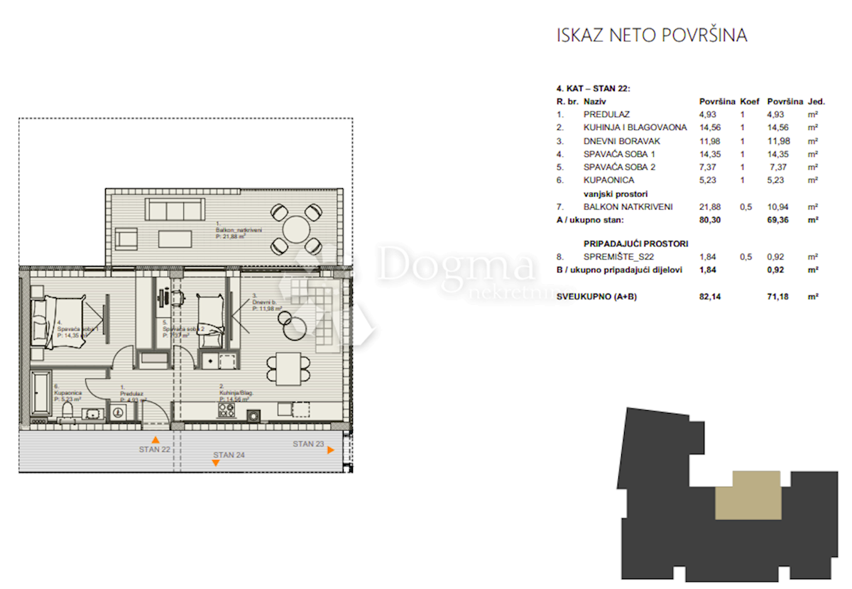 Allogio Centar, Varaždin, 71,18m2