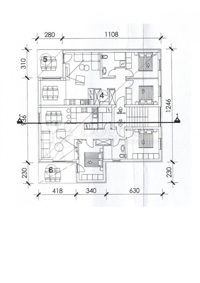 Allogio Valbandon, Fažana, 67m2