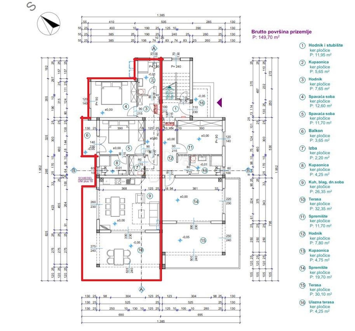 Allogio Barbat na Rabu, Rab, 87m2