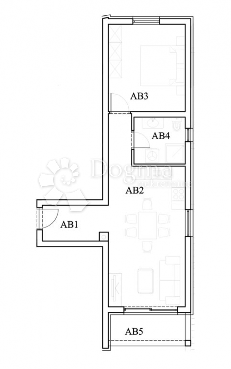 Allogio Štinjan, Pula, 49,28m2