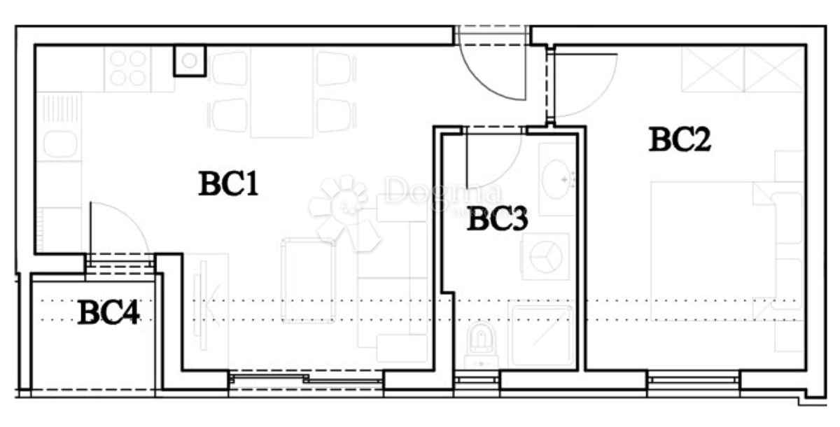 Allogio Štinjan, Pula, 49,28m2