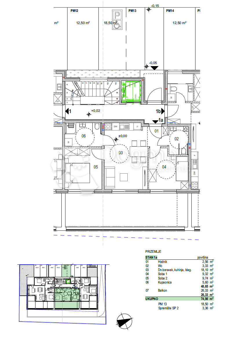 Allogio Povljana, 119,68m2