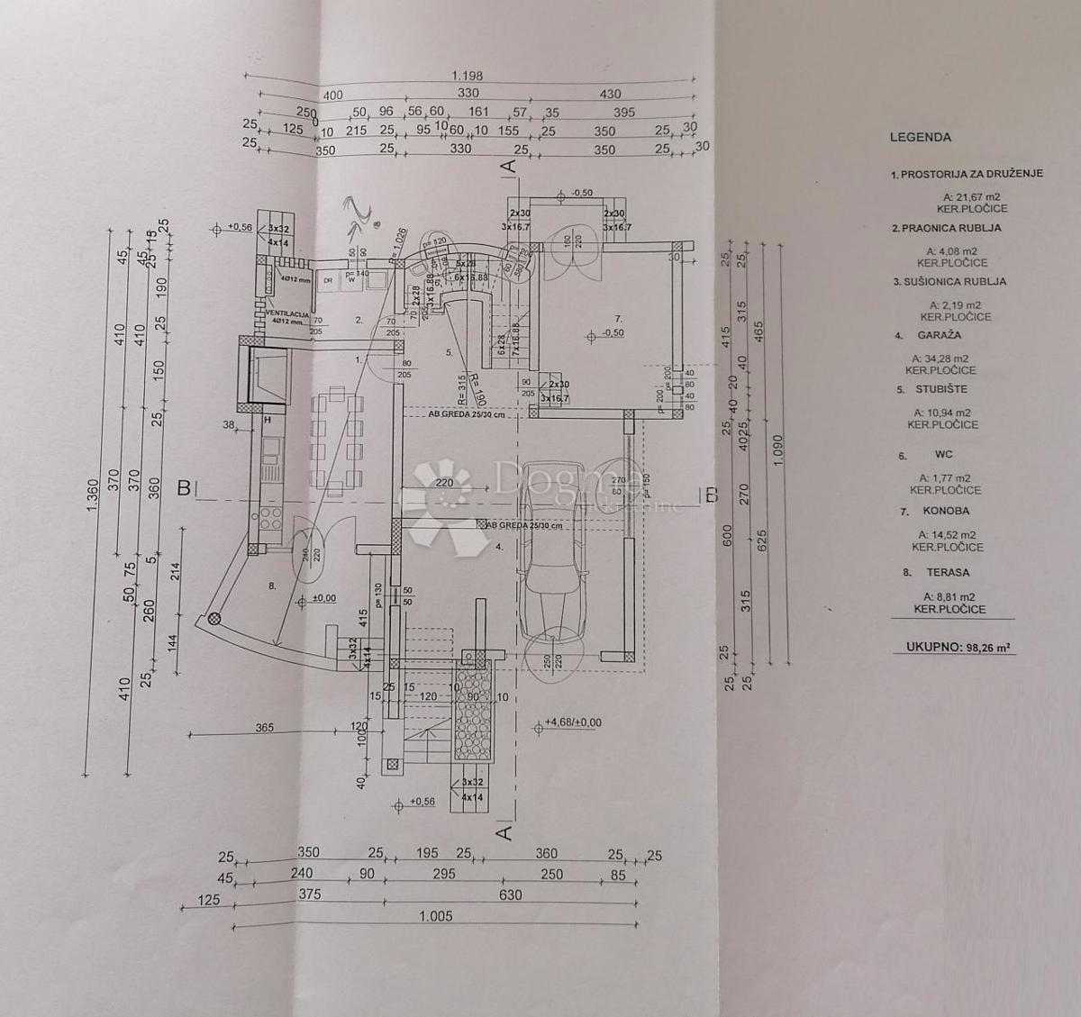 Casa Sutomišćica, Preko, 235,40m2